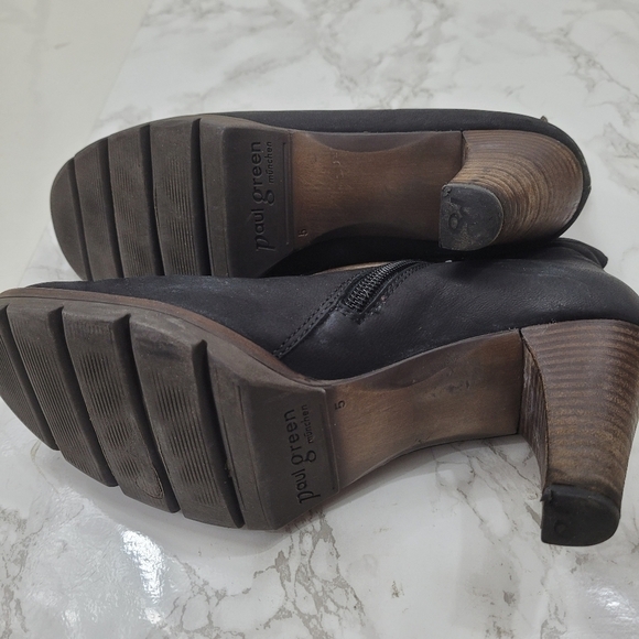 Paul Green Ankle Leather Bootie - Picture 8 of 9